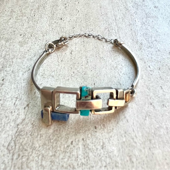 Osmose pewter and stones bracelet by Sonia Ferland - Picture 7 of 11